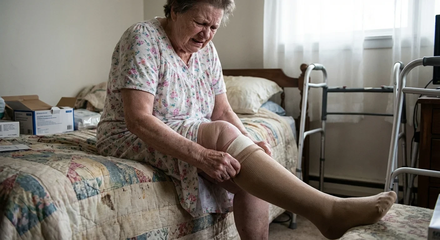 Struggling with compression stockings